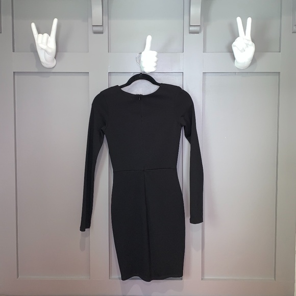 NWT Brooklyn Karma Harper Tie Up Black Mini Dress - Picture 3 of 3